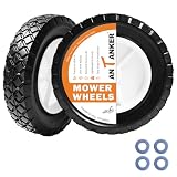 Antanker Replacement Lawn Mower 72-107 Hand Trucks Wheel Grill Wheel 9611 Replace for Oregon 72-107 7-inch Universal, 2Pcs