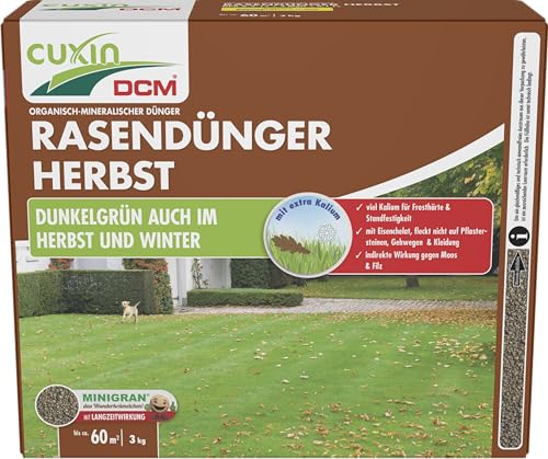 Cuxin DCM fertilizzante per prato autunno 3 kg autunno prato fertilizzante 60 m²