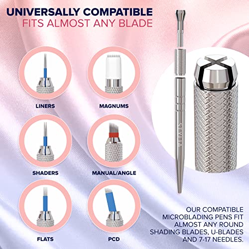 20-Piece-Microblading-Pens-Kit-Disposable-Aluminum-Handles-For-Permanent-Makeup-Eyebrow-Professional-Microblade-Supplies-Pen-Tool-For-Fuller-Lush-Brows-with-Lock-Pin-and-Ergonomic-Grip