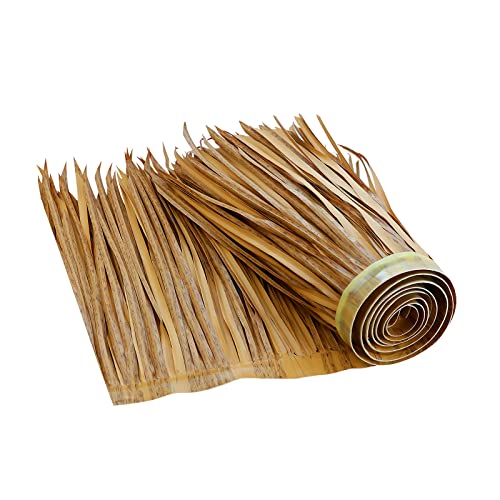 78.8' Tiki Straw Roof Thatch &ndash;Mexican Style Artificial Palm Thatch Rolls Tiki Bar Hut Grass Duck...