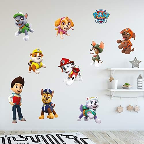 Paw Patrol Large Set Wall Sticker (60cm Width x 20cm Height)