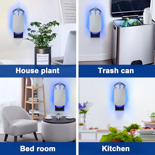 Image of Flying Insect Trap for Indoor Use (2 Starters & 6 Refill Cartridges), UV Light Bug Catcher for Fruit Flies, Gnats & Small Flying Pests, Silent, No-Zap, Mess-Free