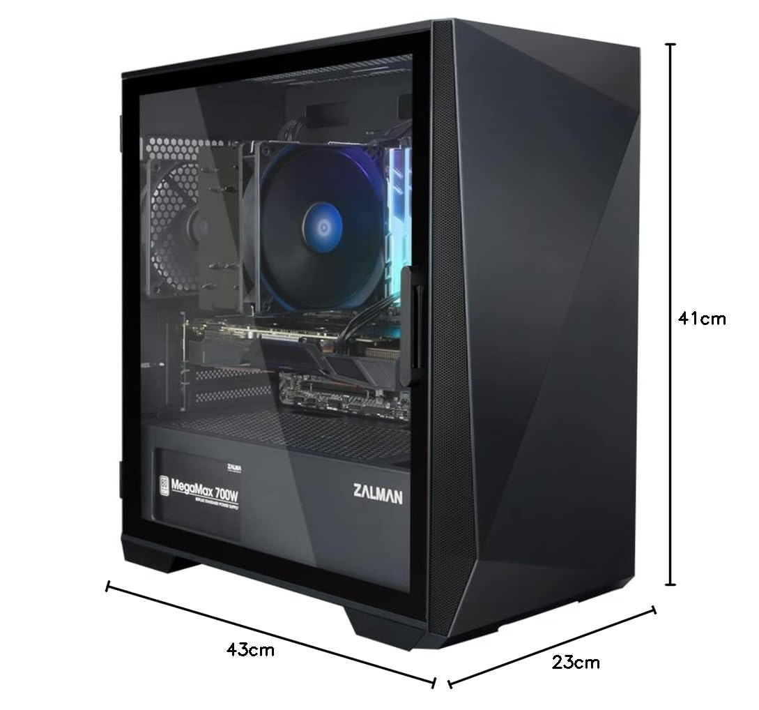 Amazon.co.jp: ZALMAN Z1 Iceberg Black ミニタワー型PCケース 多角形