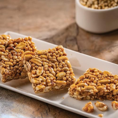Image of TROOGOOD Millet Chikki Jar (50 Pcs, 15g Each 750g) | Rich in Fibre and Protein | No Added Preservatives and Colours | Sweets | Made with Jaggery | High Energy Nutrition Bars | Office, Kids & Daily Use