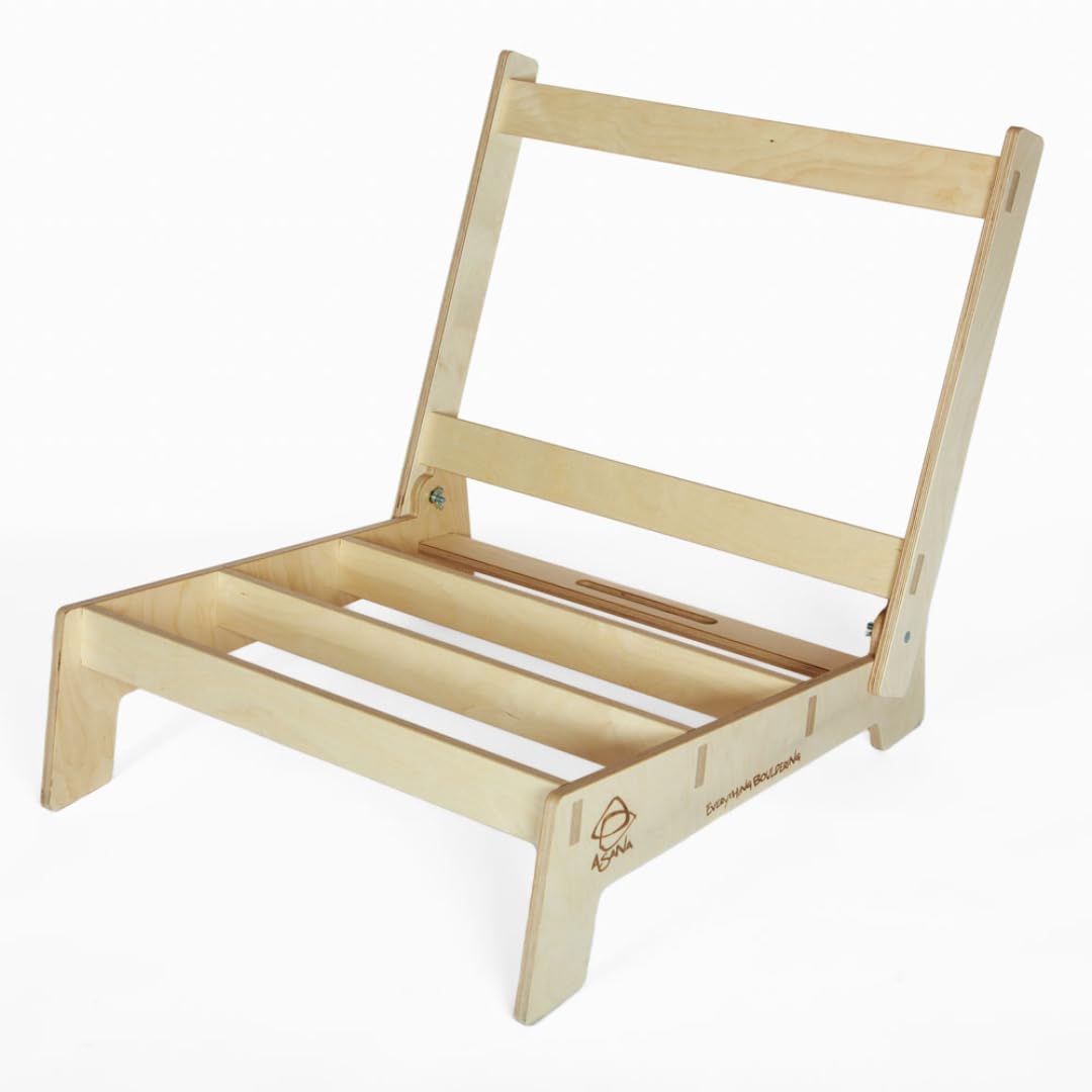 Asana Crash Pad Couch - Dual Density Foam Bouldering Pad & Birch Wood Frame - Ideal for Climbing Facilities, Van Life, Home Woodies - Chair Frame & Mat Made in The USA