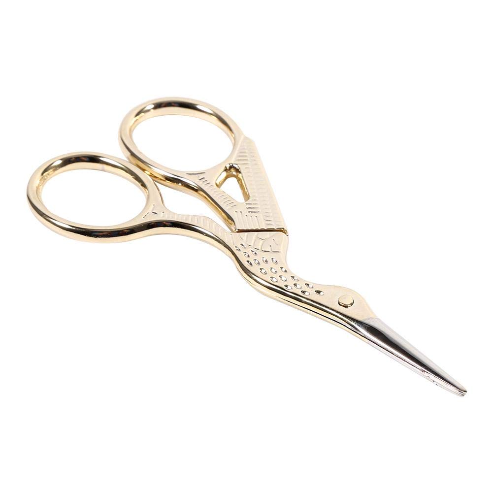 Hztyyier Vintage Gold Stainless Steel Embroidery Scissors