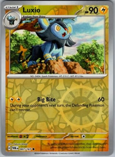 Luxio - 067/167 - Reverse Holo - Twilight Masquerade - NM/M