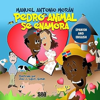Diseño de la portada del título Pedro Animal se enamora