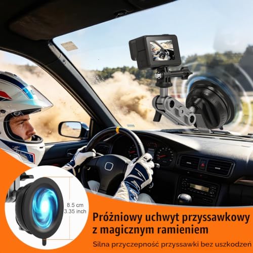 Suction Cup Mount przyssawka do Insta 360 X6 X5 X4 GoPro Hero 13 12