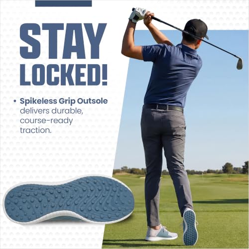 Image of Skechers Men's Max 2 Rover Relaxed Fit Slip-in Golf Shoe