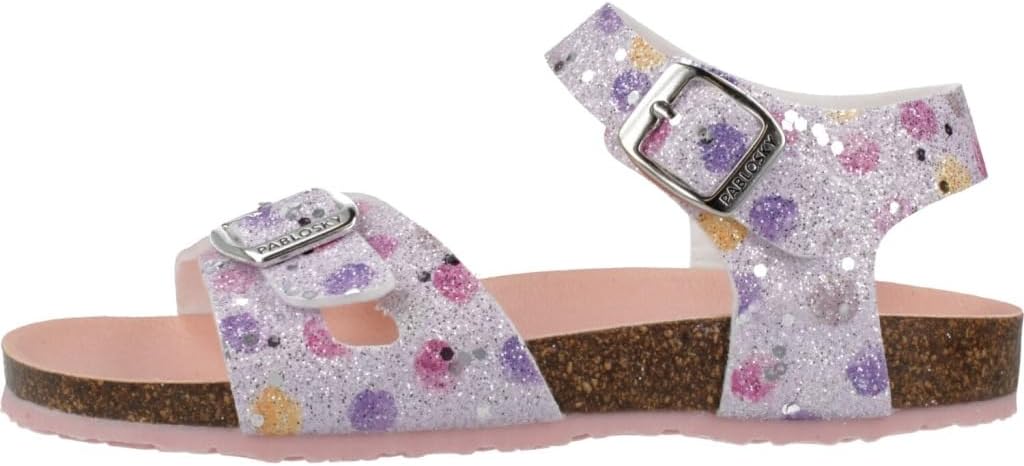 Pablosky Girls' Bio 446577 Sandals, dark purple, 36 EU Weit