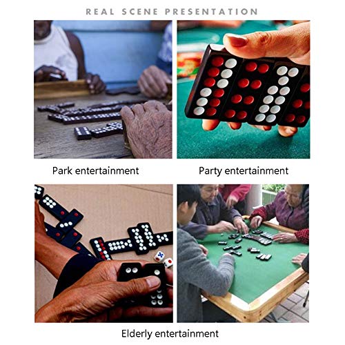 Pai Gow Juego de Mesa con 22 Fichas Negro miniatura 7