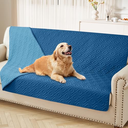 hyha Waterproof Reversible Dog Blanket, Pet Blanket for Sofa Couch