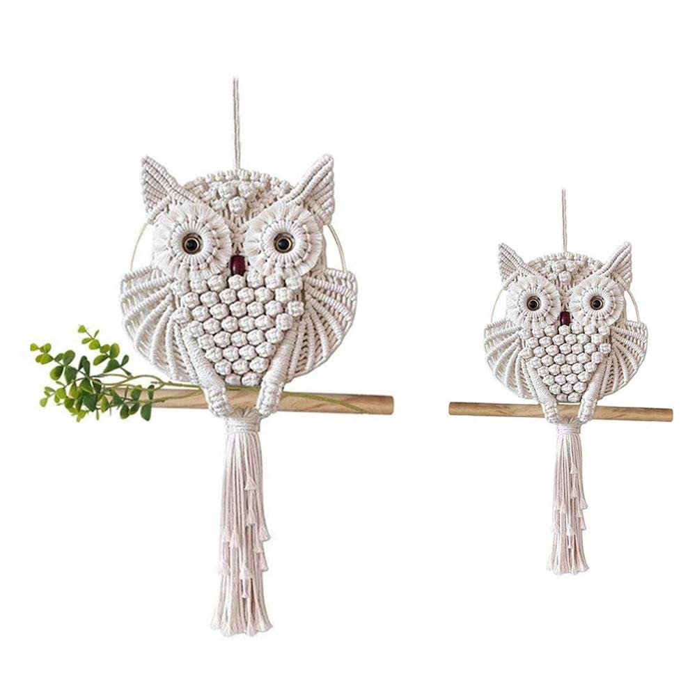 Amazon.co.jp: フクロウタペストリー手織りフクロウドリーム