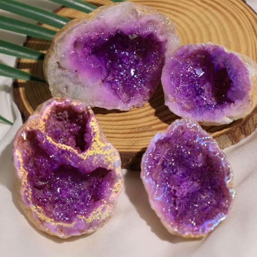 Cave de cristal d'améthyste violette de 100g 150g pour décoration de maison - 5