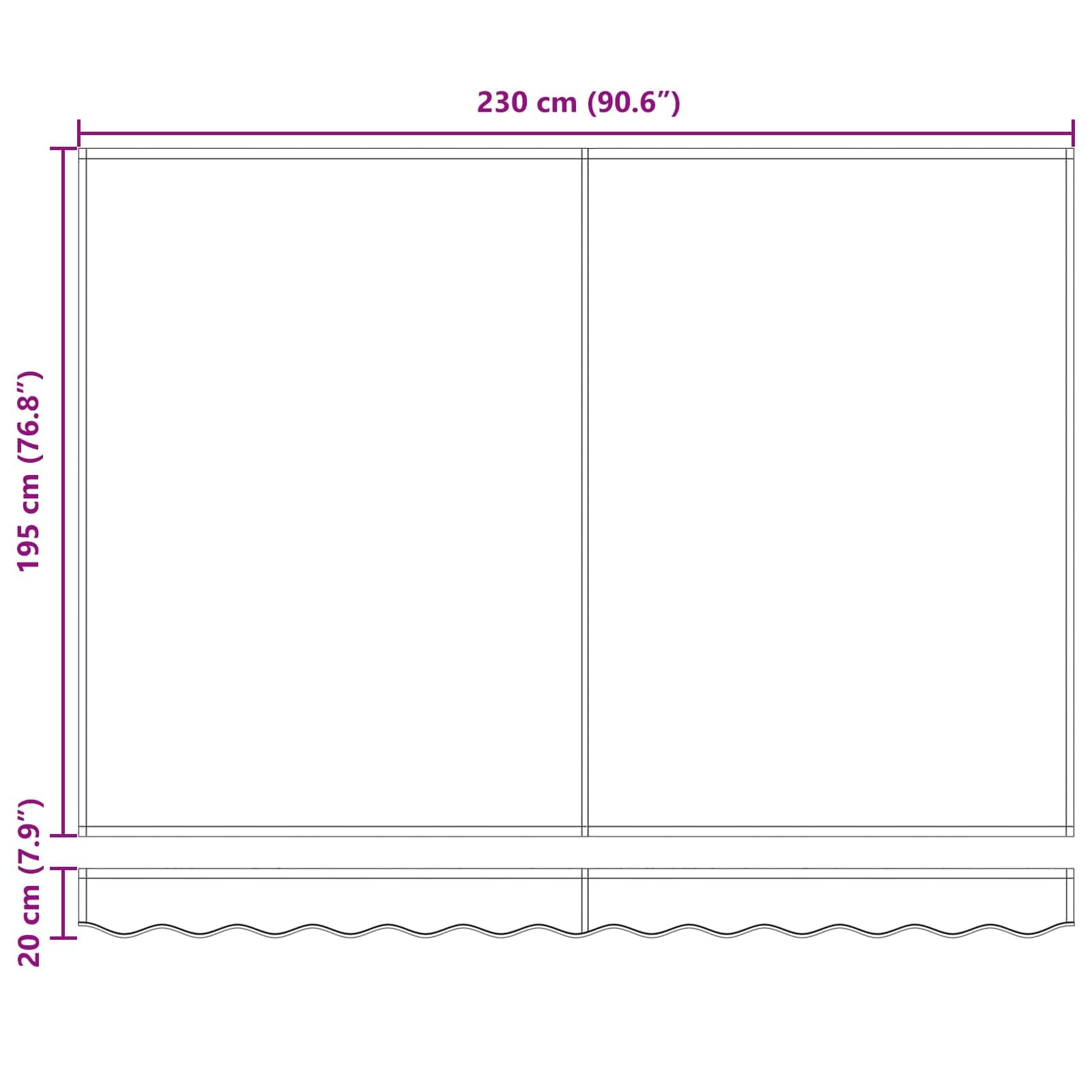 Toldo Eléctrico Extensible Multicolor, 2,5 x 2 m, Protección Solar Balcón Terraza Jardín Resistente a la intemperie Extensible Pantalla con Panel Solar y Mando a Distancia para Exterior