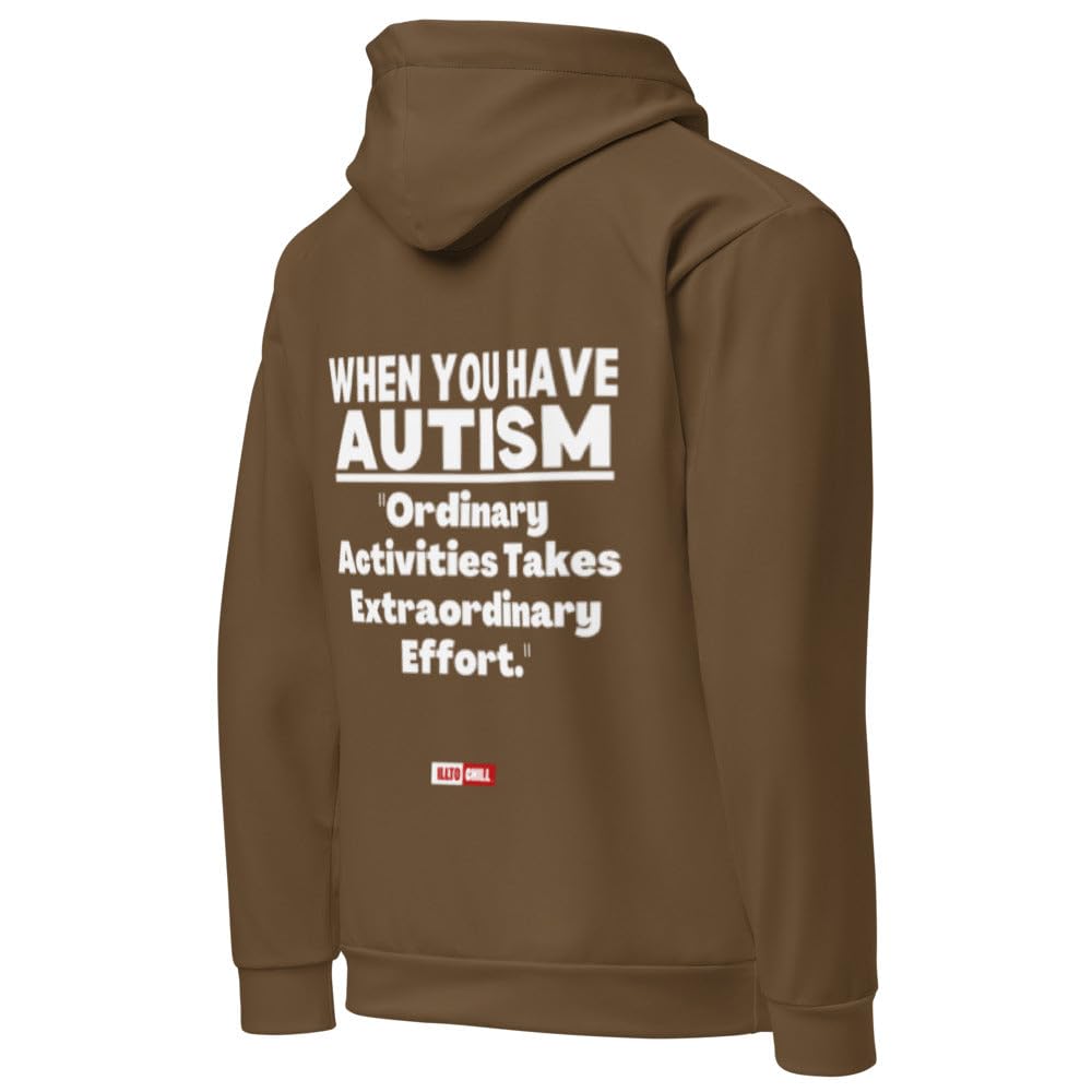 Autyzm bluza oversize z kapturem duma autystyczna świadomość autyzmu prezent