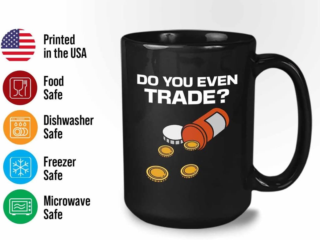 Bubble Hugs Stock Market Coffee Mug 15oz Black - Do You Trade? - Funny Saying Trader Brokers Financial Adviser Investment Stockbrockers Investor Investing Trading Planner Dividend Cryptocurrency