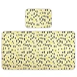 Ghothic Leopard Pastel Yellow Cooling Baby Play Mattress 28