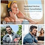 RUNOLIM Hybrid Active Noise Cancelling Over Ear Bluetooth Headphones with Microphone, 70H Playtime, Foldable Headphones with HiFi Audio, Deep Bass for Home, Travel, Office - Image 5