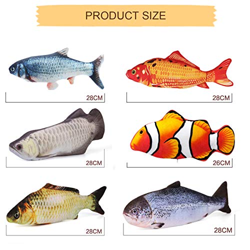 Simulação de salto elétrico Adaskala peixe gato brinquedo mordidas mastigar animal de estimação inte