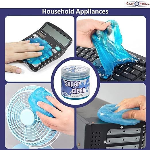 Image of Multipurpose Cleaning Gel Super Clean Gel Cleaner Kit Universal Car Interior, Keyboard, PC, Laptop, Cleaning Kit Car Cleaning Gel (Pack of 1)