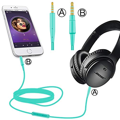 QC25-kabel, audio aux-kabel, compatibel met Bose QuietComfort QC25/QC35/QC35 ii, OE2/OE2i, SoundTrue/Soundlink… - Afbeelding 6