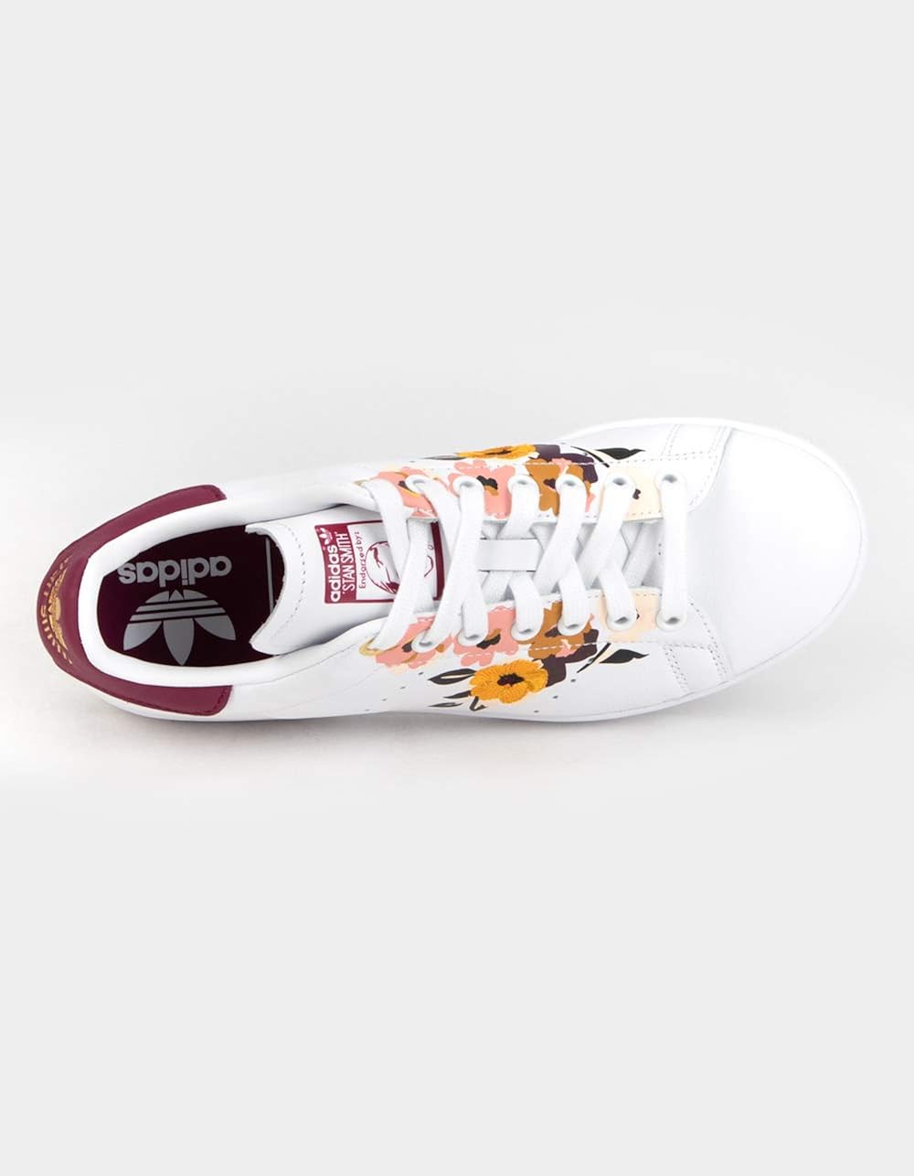 adidas stan smith embroidered flower