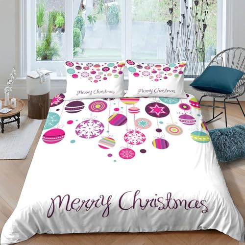 Parure de lit microfibre 3D Noël housse de couette double 200x200 - 4