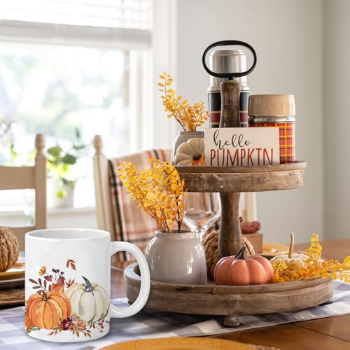 Taza de cerámica otoñal Whaline 12 oz miniatura 6