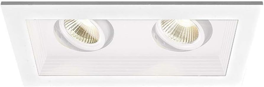 WAC Lighting MT-3LD211R-W927-WT Mini Multiple LED Two Remodel Housing with Trim and Light Engine 2700K Narrow White, 45° Beam Angle