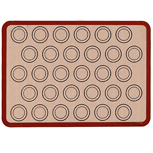 Fitsund Tapis de Cuisson en Silicone,Tapis de Pâte Anti-Adhérent, Réutilisable, Résistant à la Chaleur (40 x 30cm) Cover