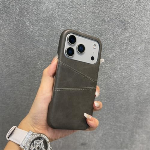 Coque antichoc de luxe rétro pour iPhone 15 protection rigide grise