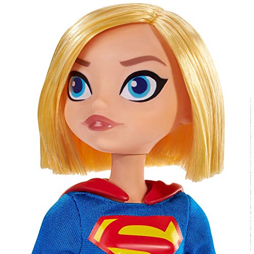 DC Super Hero Girls Supergirl Action Doll Approx. 10.5 inch with Removable Accessories, Wearing Iconic Outfit with True-to-Show Details, Great Gift for 6 – 8 Year Olds