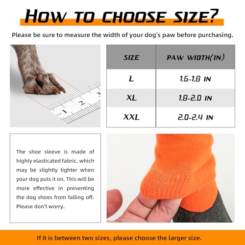 lesotc Dog Shoes for Large Medium Dogs, Dog Boots & Paw Protectors for Winter with Adjustable Straps for Walking Running Hiking Outdoor Dog Booties Dog Shoes, L lesotc Dog Shoes for Large Medium Dogs, Dog Boots & Paw Protectors for Winter with Adjustable Straps for Walking Running Hiking Outdoor Dog Booties Dog Shoes, L