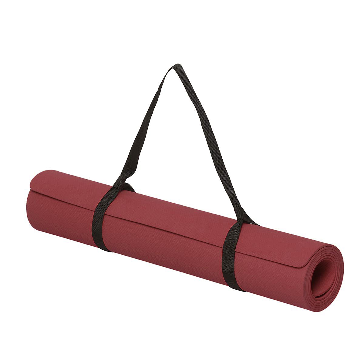 Eurofil High Elasticity Non Slip Yoga Mat Thick for Women and Men, Workout Mat for Home Fitness Exercise Travel Pilate hot Yoga Mat Wine Colour With Carry Strap (B09G3FKXNX) Amazon Price History, Amazon Price Tracker
