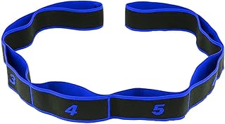 Correa de tracción para Yoga, cinturón de poliéster y látex, Banda elástica para Estiramiento, Yoga, Pilates, Gimnasio, Ejercicio físico, Bandas de Resistencia (Color: Estilo Blanco, Tamaño: Talla i