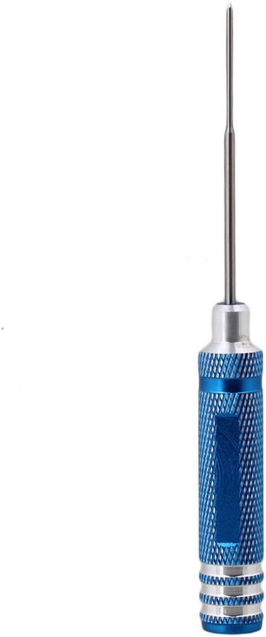 BQLZR 0.9mm Aluminium Alloy Hex Key Screw Driver Hollow Knurled Handle