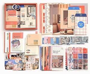 24x7 eMall 346Pcs Journal Supplies Kit Vintage Scrapbook Stickers Art ...