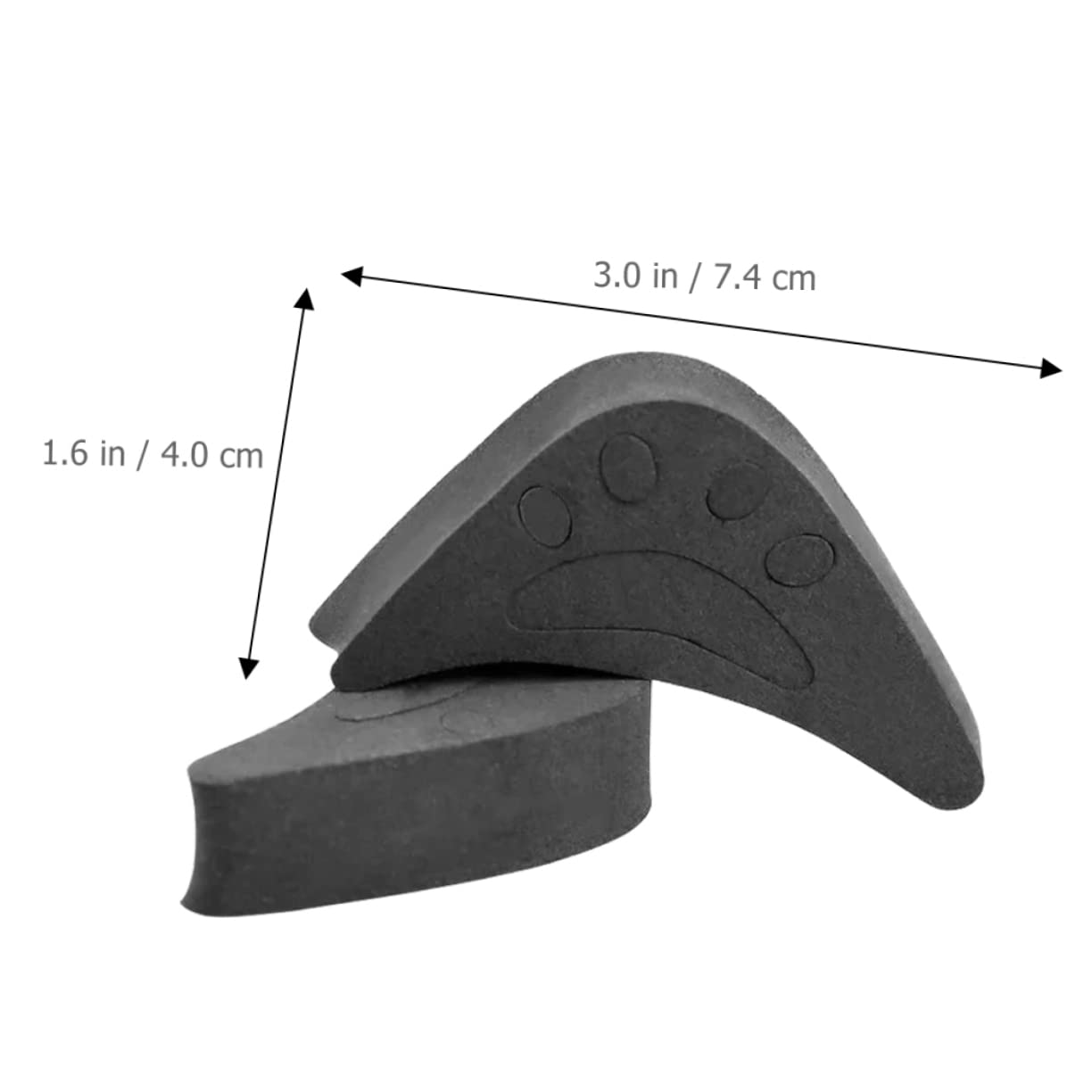 FRCOLOR 5 Sätze Zehenstöpsel-anpassungspolster Laufschuhe Zubehör Schuhsohlen Männer High Heel Fersen Frontfüller Für High-heel-schuhe Schuh Zu Große Einsätze Schuhkopfmatte Eva 6 Paar * 5