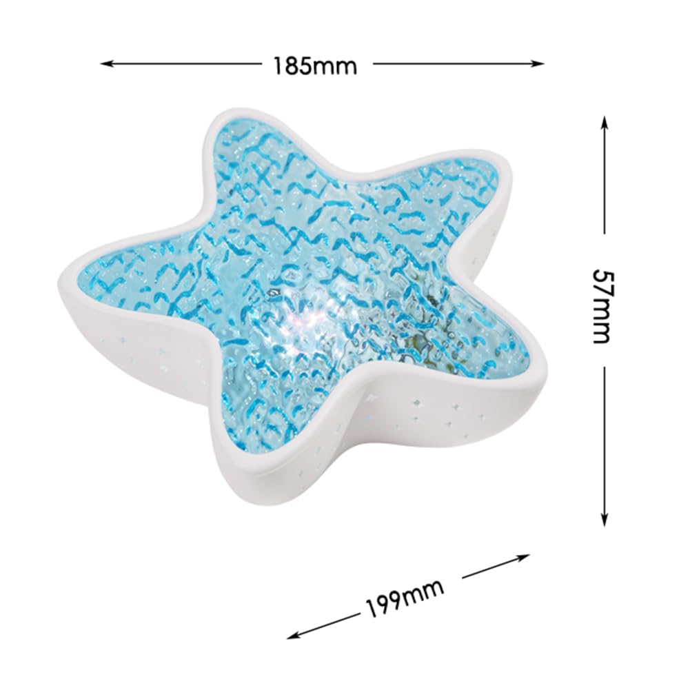 Generic Ocean Wave Projector Light do sypialni wystrój 7 Kolor Night Lampa Romantyczna fala wodna dla dzieci i nastolatków