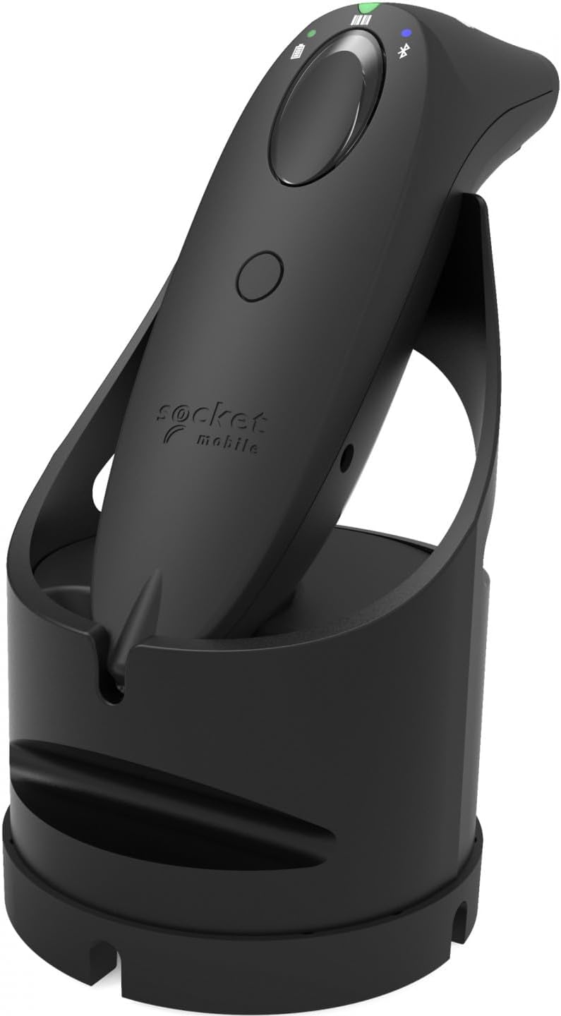 SocketScan S740, Universal Barcode Scanner, Black & Black Dock