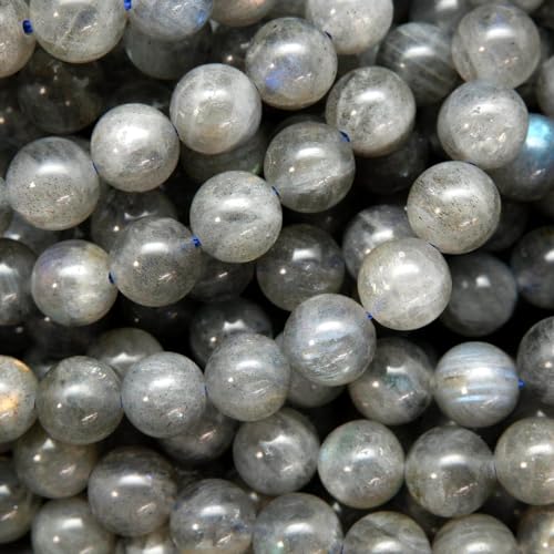 Zenkeeper 116 Pcs Labradorite Beads for Jewelry Making 6 MM Labradorite Gemstones Loose Stone Beads