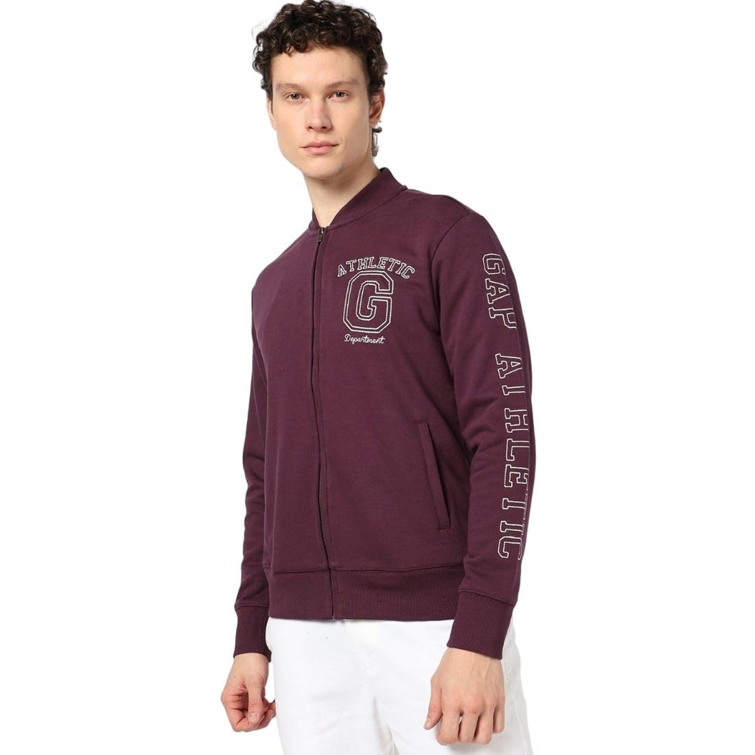 gap Men’s Graphic Print Full Sleeves Collared Neck Sweatshirt-picture-21