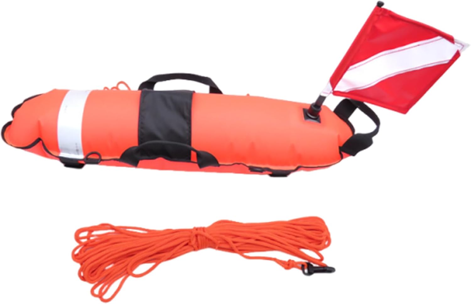 Scubas Diving Buoy With Flag & Webbing Handle Diver Down Marker Float For Spearfishing Snorkeling For Freediving Snorkeling