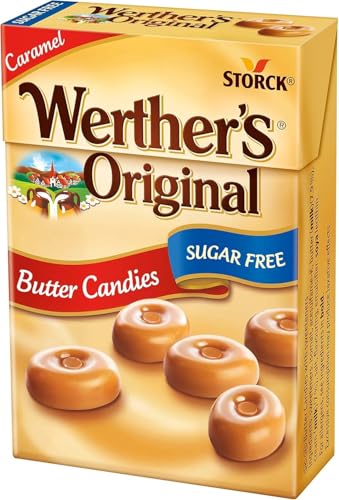Image of Werthers Original Sugar Free Butter Candies - Caramel Flavour, Imported German Treats, Pocket Pack 42g (Germany)