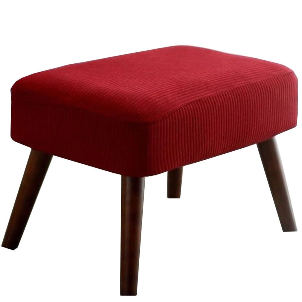 Zzdzw Burgundy Stool Covers Rectangle, Stretch Rectangle Bar Stool Covers Elastic Vanity Stool Cover Jacquard Chair Seat Slipcover Counter Stool Covers Saddle Seat Cover For Wooden Metal Bench ( Color : )