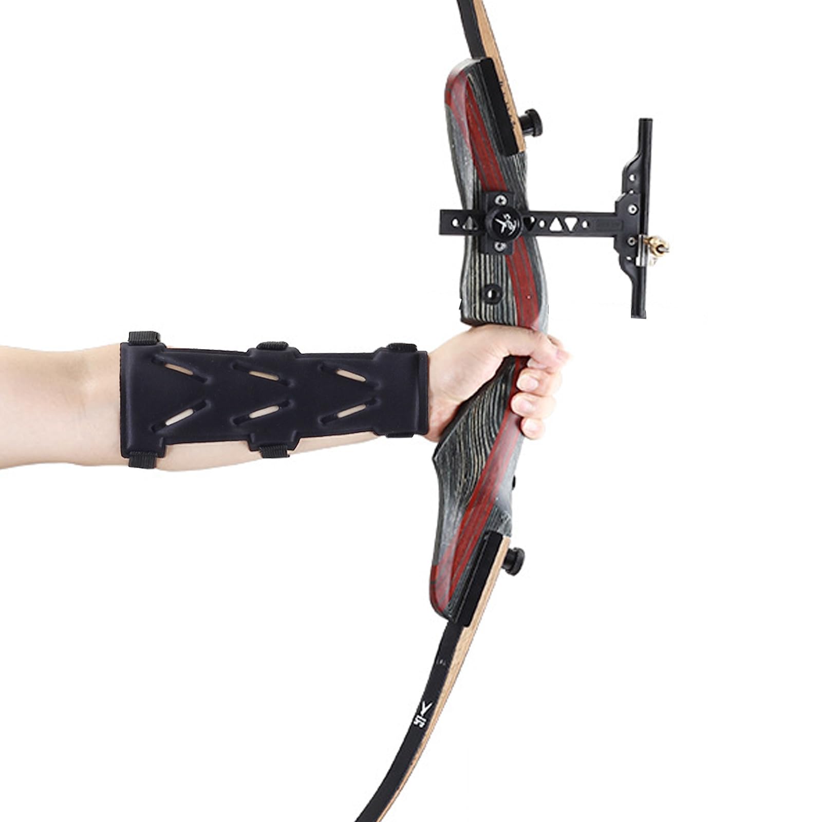 2Pcs Archery Arm Guards for Adults with Archery Finger Guard Forearm Protectors Forearm Guards Bow Arm Guard