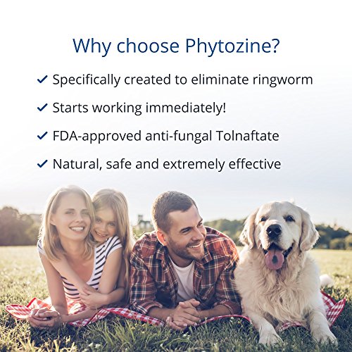 PHYTOZINE Ringworm Cream - Treats Stubborn Ringworm Infections, Fights Ringworm On Skin, Anti-Fungal Tolnaftate, Powerful Topical Treatment (2 Tubes)