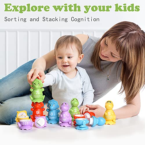 Stacking Dinosaur Toys For Kids 3-5, Stacking Blocks Toys For 2-7 Year Old Boys Girls, Educational Stacking Toys Gifts For Toddlers Age 2-4 Christmas Birthday Gifts, Dinosaur Toys For 2 Year Old Boy #TOP5